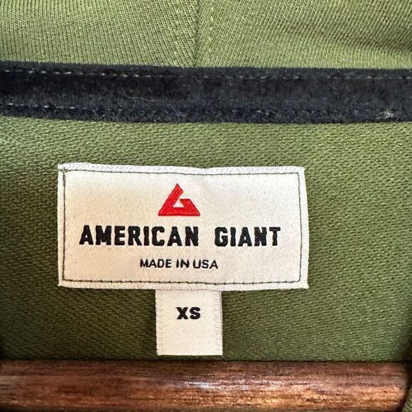 American Giant Hoodie Dress Green Size Extra Small - Picture 9 of 10